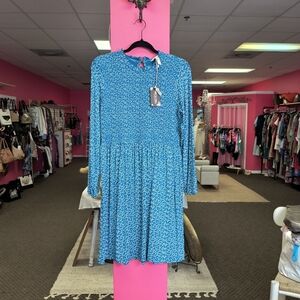 Matilda Jane Just Imagine Audra Smocked Long Sleeve Dress Size S Floral Classic